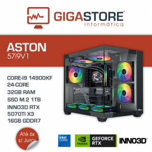 Desktop Gaming ASTON-57i9V1 I9 14900KF 32GB RAM 1TB SSD W11